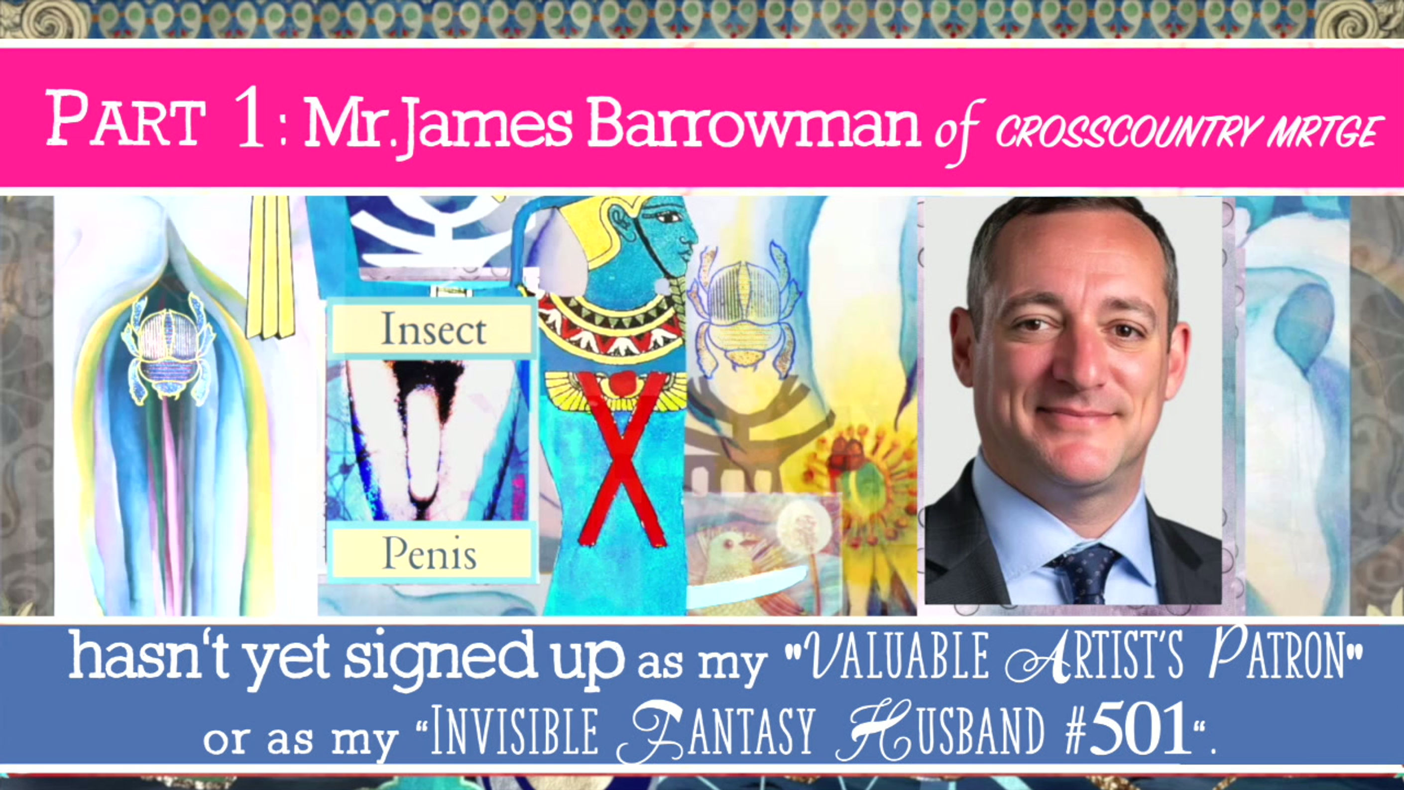 “Public Erotica Film for Mr.James Barrowman of CrossCountry Mrtge, (my Fantasy Husband #501)” short film directing by Keolani Aalai